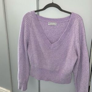 Urban Outfitters purple v-neck sweater